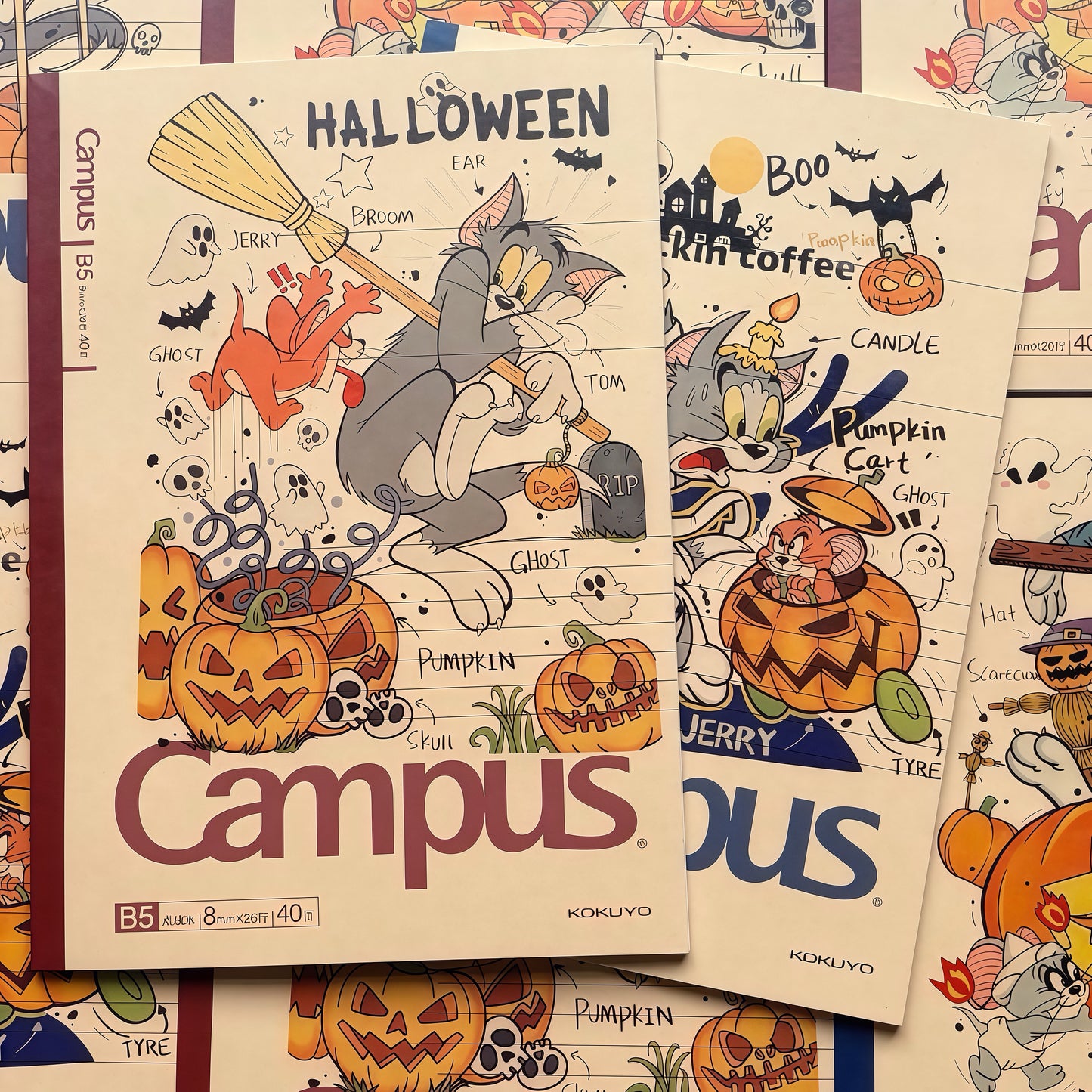 Kokuyo Tom And Jerry Halloween Notebook B5 40 Pages