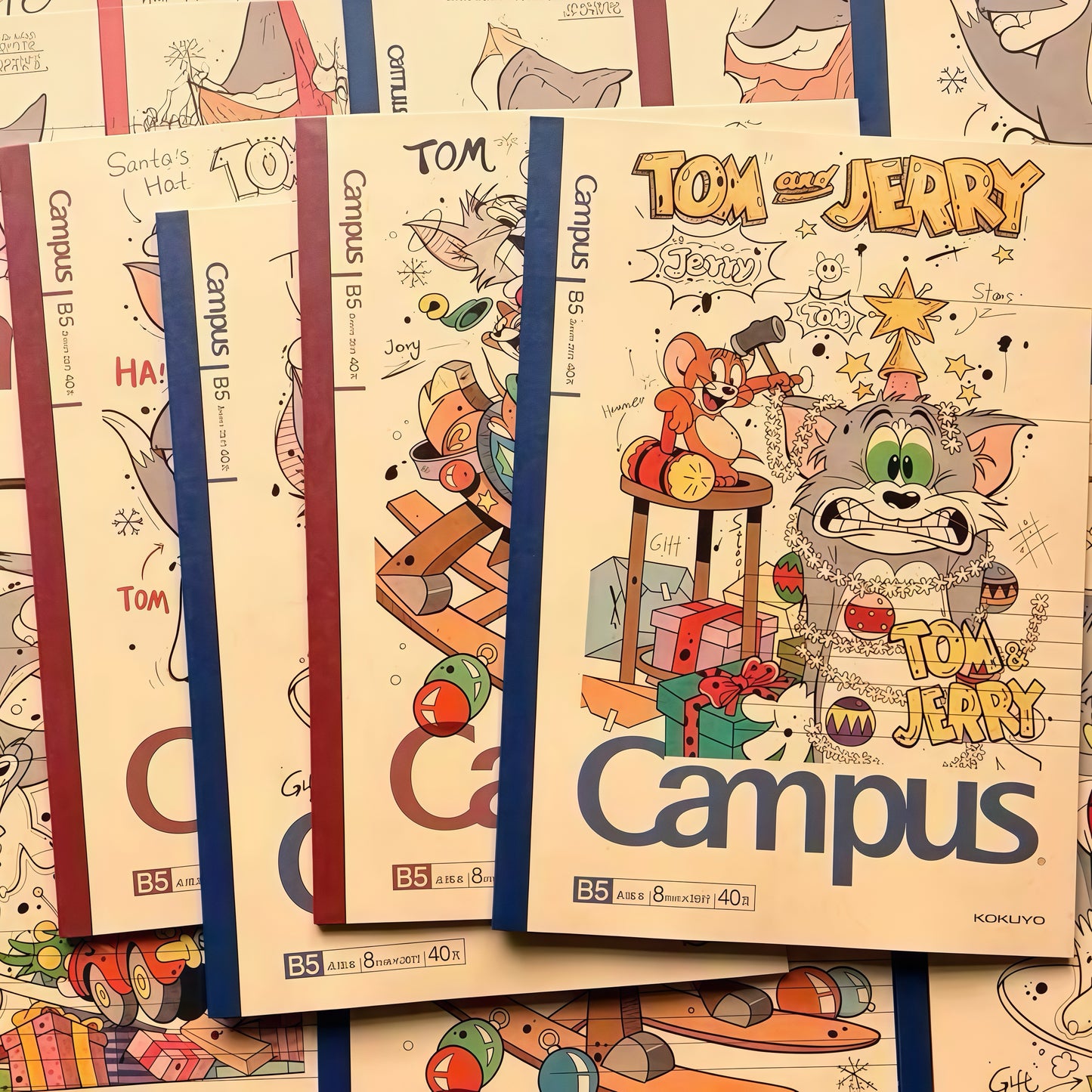 Kokuyo Tom And Jerry Christmas Notebook B5 40 Pages
