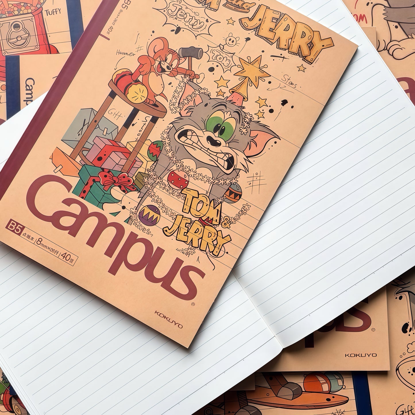 Kokuyo Tom And Jerry Christmas Notebook B5 40 Pages