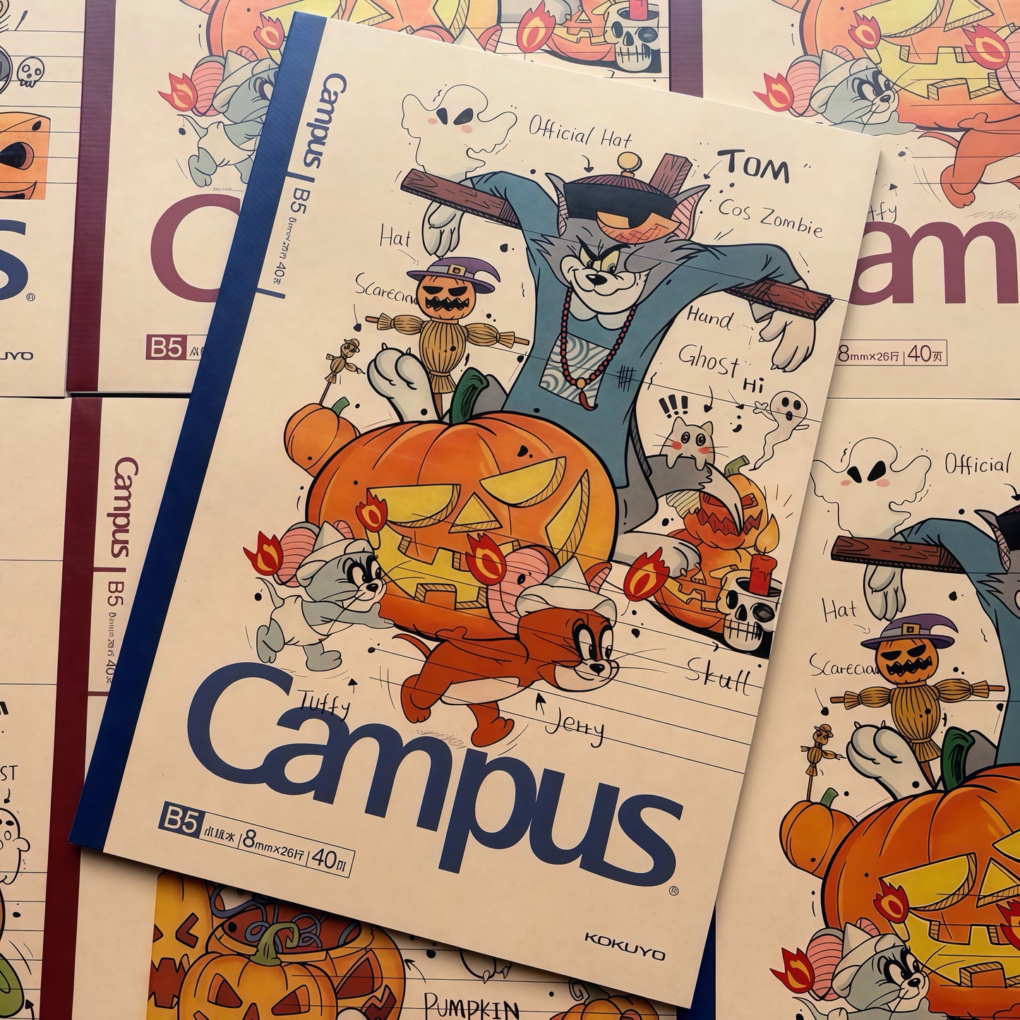 Kokuyo Tom And Jerry Halloween Notebook B5 40 Pages