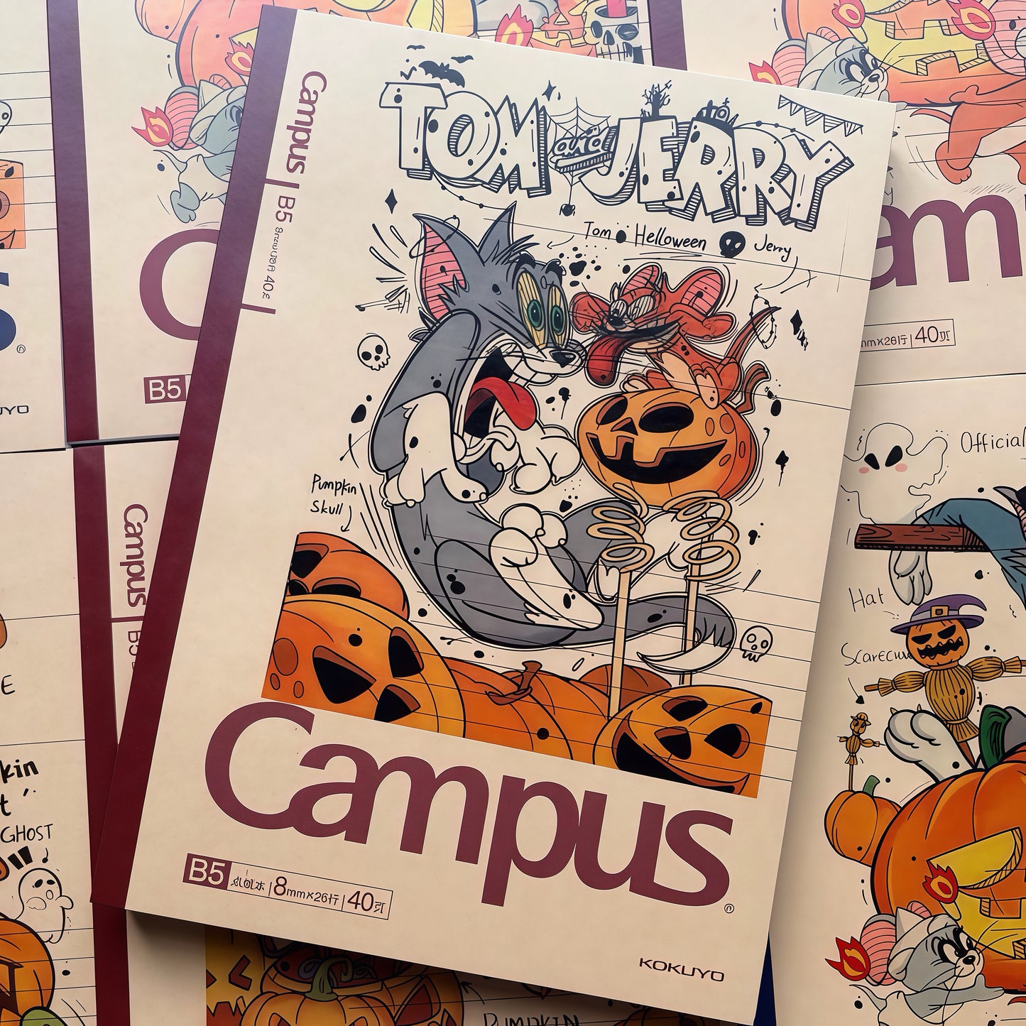 Kokuyo Tom And Jerry Halloween Notebook B5 40 Pages