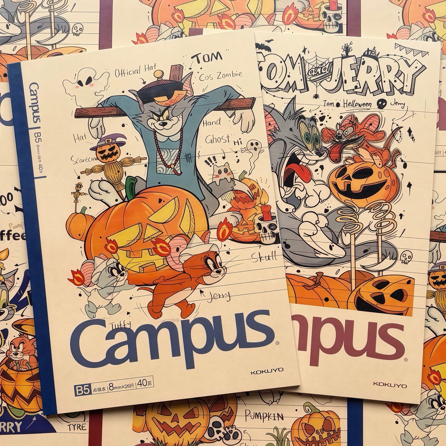Kokuyo Tom And Jerry Halloween Notebook B5 40 Pages