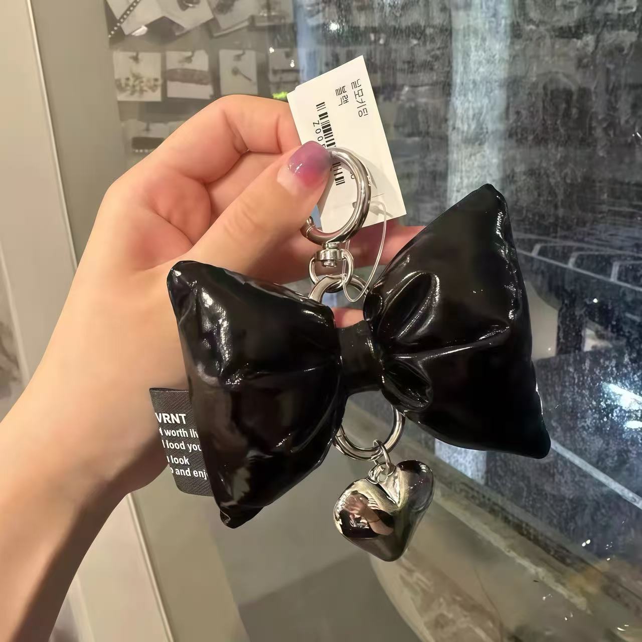 Bag Pendant Korean Style Big Bow Keychain