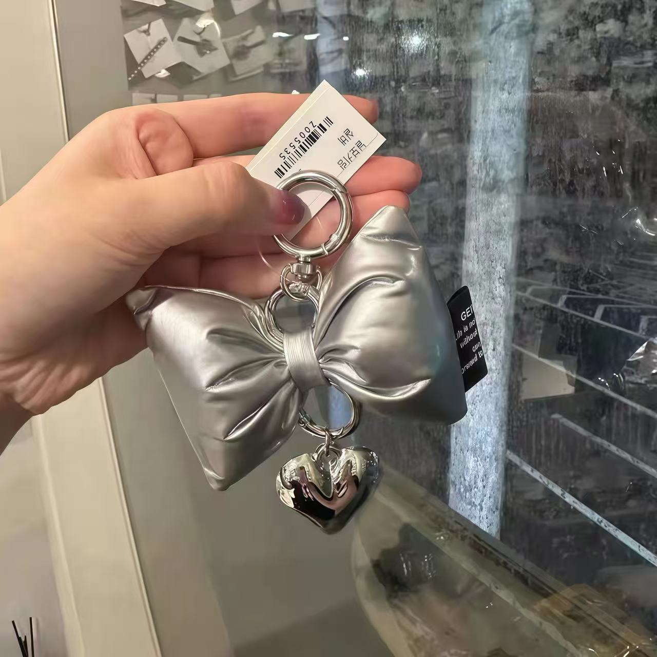 Bag Pendant Korean Style Big Bow Keychain