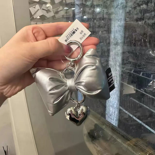 Bag Pendant Korean Style Big Bow Keychain